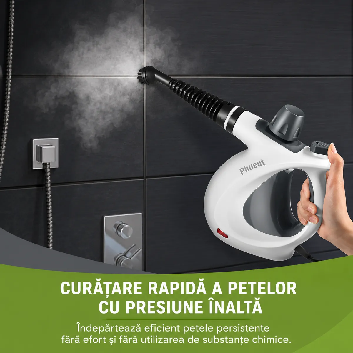 Curățare cu presiune înaltă a faianței din baie